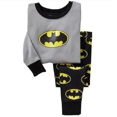 batman Boys Cartoon pajamas set 2T-7T Kids Long-sleeved pants sleepwear