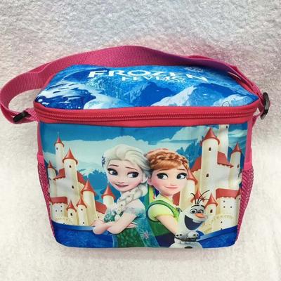 Lovely frozen princess sofia Thermal bag Insulated Food thermal Cartoon Captain America spiderman car Warmer Bag