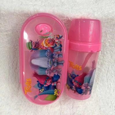 Cute Peppa Pig lunchbox Paw Patrol kettle Combination suit Lovely Trolls moana Lunch Boxes insulation