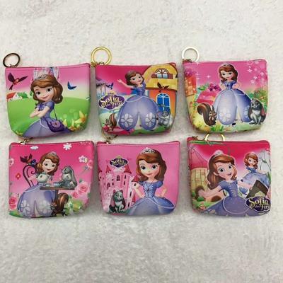 Kids Frozen Princess sofia purse Children Cute Mickey and Minnie Change Purse Cartoon Hello Kitty coin Wallet