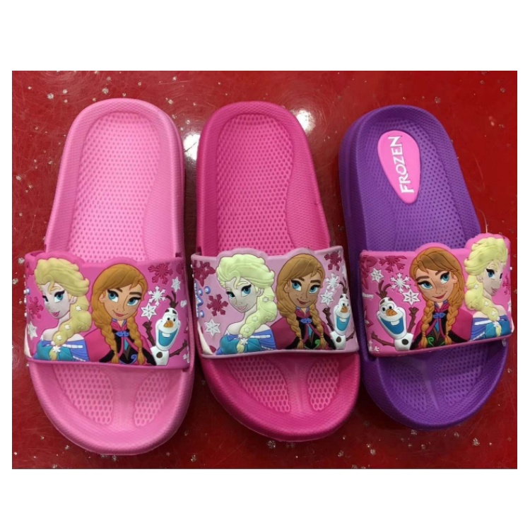 Children Frozen sofia Rubber shoes Cartoon Peppa Pig Hello Kitty slippers Batman car Summer shoes Kids Mickey shower slippers