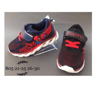 Children Cartoon spiderman shoes boys sneakers breathable sport shoes