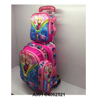 3pcs/set frozen superman trolley case kids princess sofia boys cartoon batman spiderman luggage pencil box children schoolbag